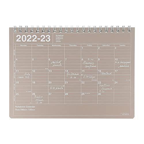 日本未発売 手帳 22 マークス 4月始まり 22sdr Nb2 Br S 月間ブロック ノートブックカレンダー ブラウン スケジュール帳 その他趣味