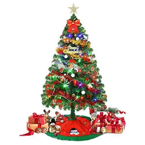 クリスマスツリー リスマスツリー 150cm 冬バーゲン 特別送料無料 クリスマスツリーセットLEDライト付き 大人気! スカート オーナメント