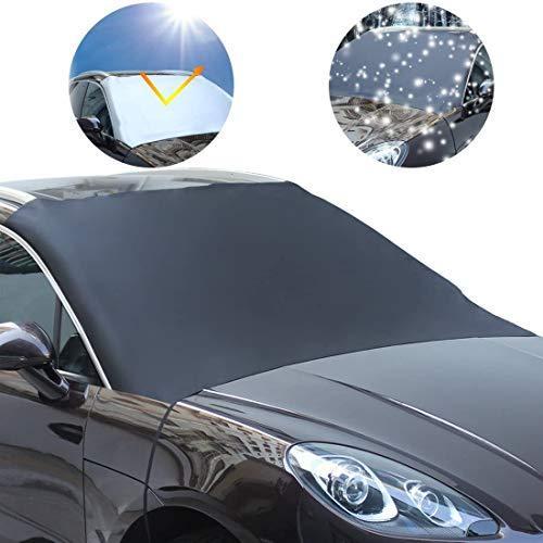 566円 安いそれに目立つ 凍結防止カバー カーフロントカバー 雪対策 車用サンシェード 防風 防雪 フロントガラス 凍結防止シート 積雪対策 雪対策グッズ 霜取シ