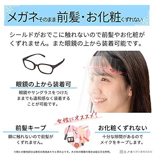 Sale 94 Off 日本製 超軽量 Hmフェイスシールド ピンク 軽い 透明 Faceshield フェイスガード 飛沫防止 フレーム1個 替 シールド5枚入 Discoversvg Com