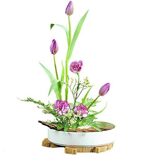 クリスマスツリー特価 生花用の花器 花瓶 花器 水盤 フラワーベース フラワーアレンジメント陶器 21cm 生け花 生け花用花器 陶器花入れ いけばな道具 華道 Heartlandgolfpark Com