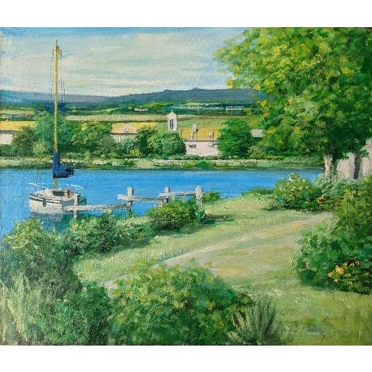 絵画 油絵 F10サイズ(10号) 春野修一 仏・ブルゴニュ : ざっか 絵画 油絵 F10サイズ(10号) 春野修一 仏・ブルゴニュ : ざっか