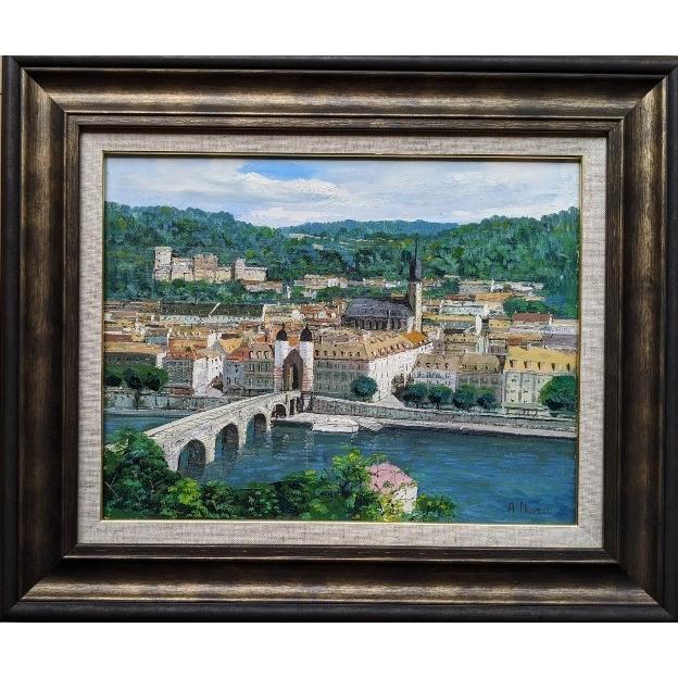 絵画 油絵 F6サイズ(6号) 生田 明 ハイデルベルグ(ドイツ 絵画 油絵 F6サイズ(6号) 生田 明 ハイデルベルグ(ドイツ