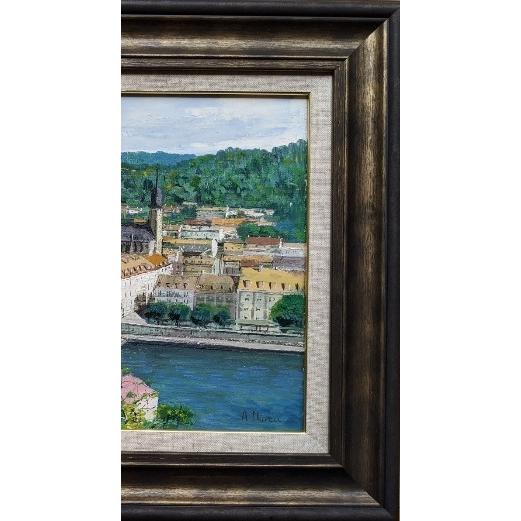 絵画 油絵 F6サイズ(6号) 生田 明 ハイデルベルグ(ドイツ 絵画 油絵 F6サイズ(6号) 生田 明 ハイデルベルグ(ドイツ