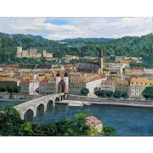 絵画 油絵 F6サイズ(6号) 生田 明 ハイデルベルグ(ドイツ 絵画 油絵 F6サイズ(6号) 生田 明 ハイデルベルグ(ドイツ