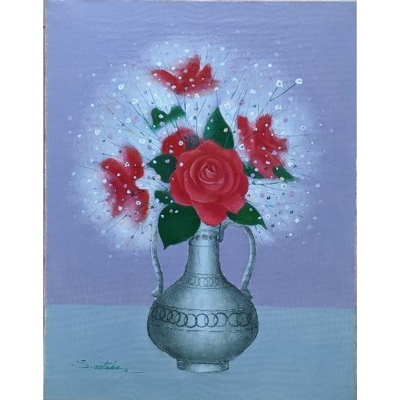 絵画 油絵 F6サイズ(6号) 千賀節子 薔薇 : ざっか菜の花ヤフー 絵画 油絵 F6サイズ(6号) 千賀節子 薔薇 : ざっか菜の花ヤフー