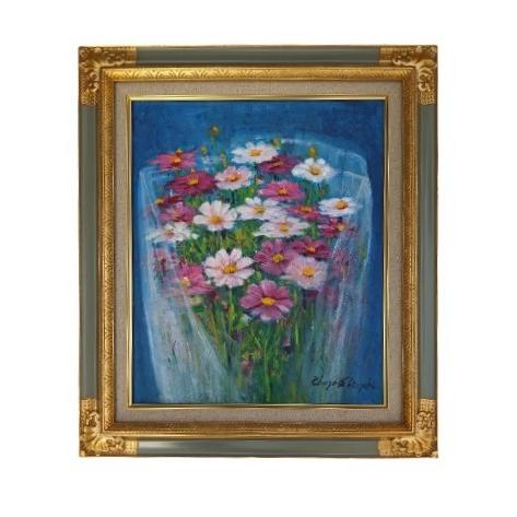 油絵「秋桜」F8号 油絵「秋桜」F8号