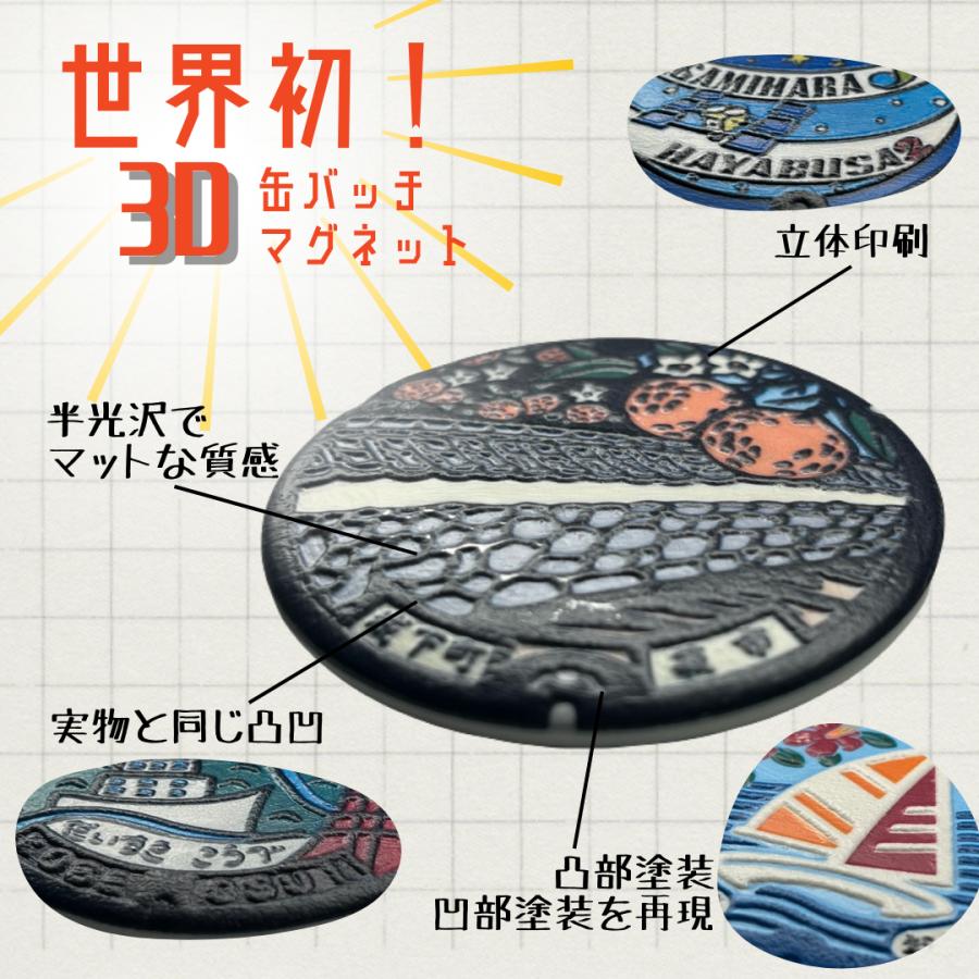 3Dクラフト缶バッチ　東京都東村山市｜zakkananohana｜04