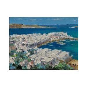 絵画 油絵 SMサイズ(サムホール) 酒井健吉 エーゲ海 : ざっか 絵画 油絵 SMサイズ(サムホール) 酒井健吉 エーゲ海 : ざっか