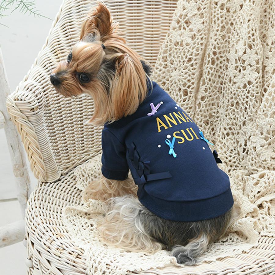 犬 服 犬服 ペット服 ドッグウェア 犬の服 トレーナー  | ANNA SUI アナスイ アナ スイ アナ・スイ リボンたっぷりプルオーバー 23a｜zakkanet｜02