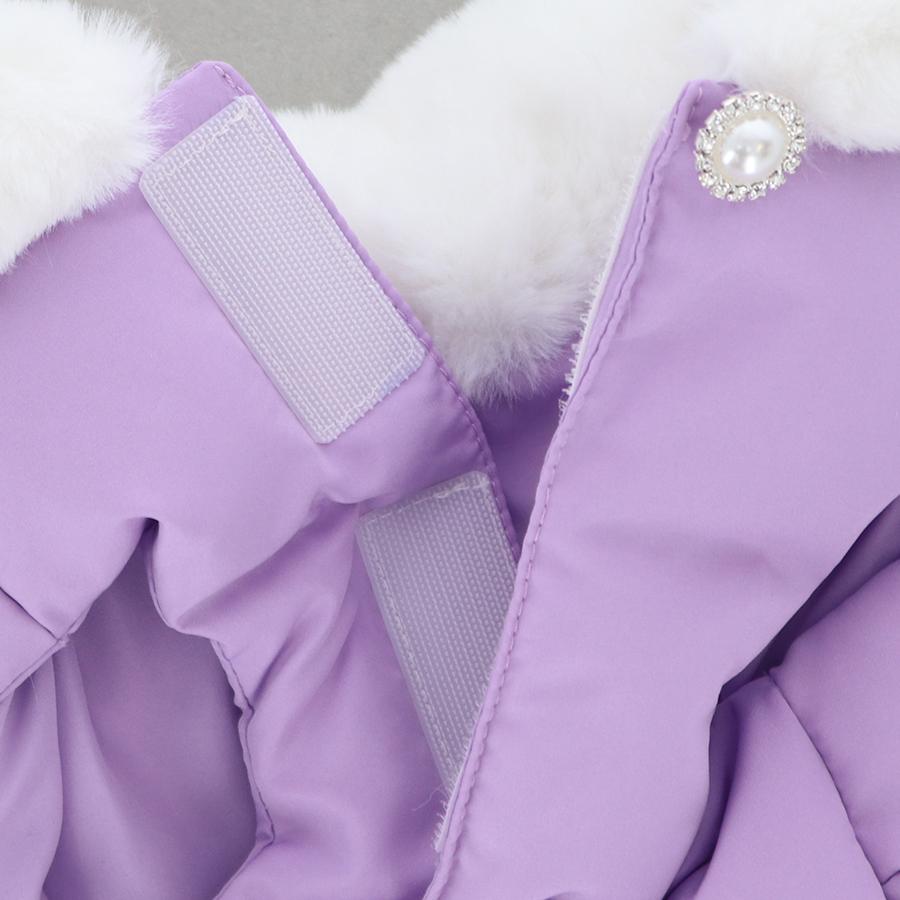 ANNA SUI アナスイ　リアルダウンベスト　XS　 パープル ANNA SUI（アナ スイ）リアルダウンベスト | 犬服・ドックウェア