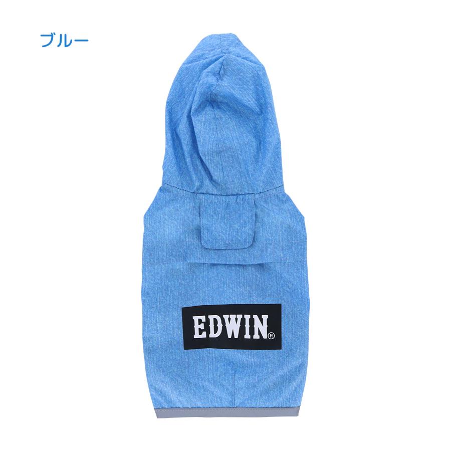 中型犬 EDWIN デニムプリントレインコート | 犬服 レインウェア エドウイン エドウィン｜zakkanet｜02