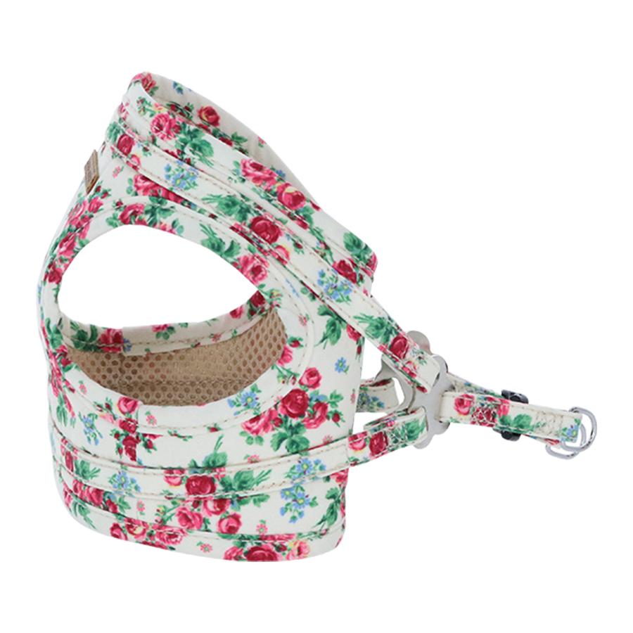 LAURA ASHLEY 花柄ハーネス Mサイズ　リードとセット売り ハーネス 犬 胴輪 犬具 小型犬 | LAURA ASHLEY フラワーハーネス M