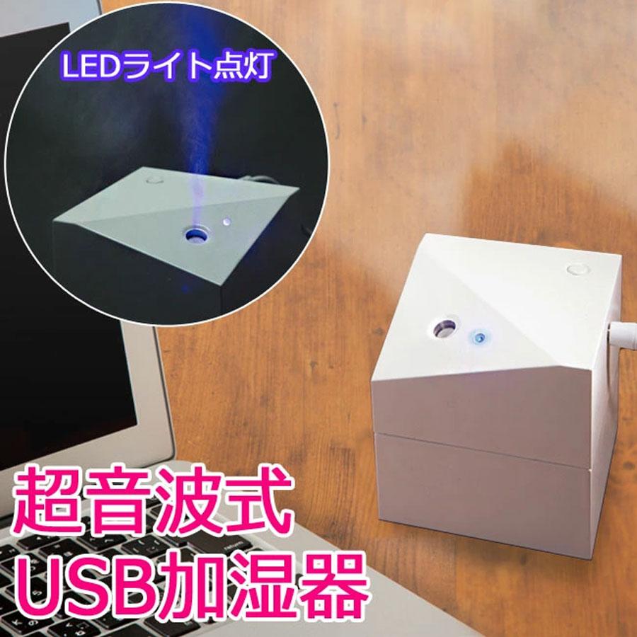 パーソナル加湿器 キューブタイプ | 超音波式 小型 卓上 デスク 携帯