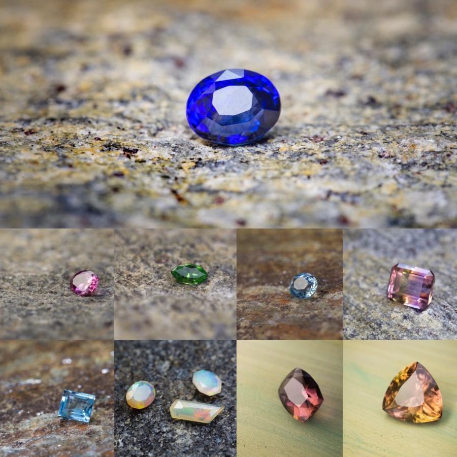 天然コランダム　サファイア １．８８ｃｔ　/ Ｄ０．２４ｃｔ 天然コランダム サファイア 1．88ct / D0．24ct
