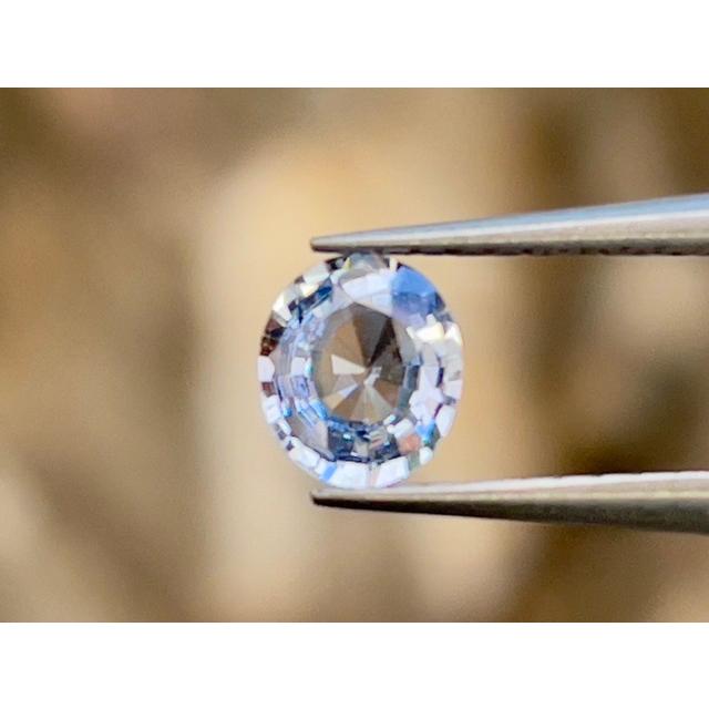 サファイア ルース ホワイトサファイア オーバルカット 0.50カラット