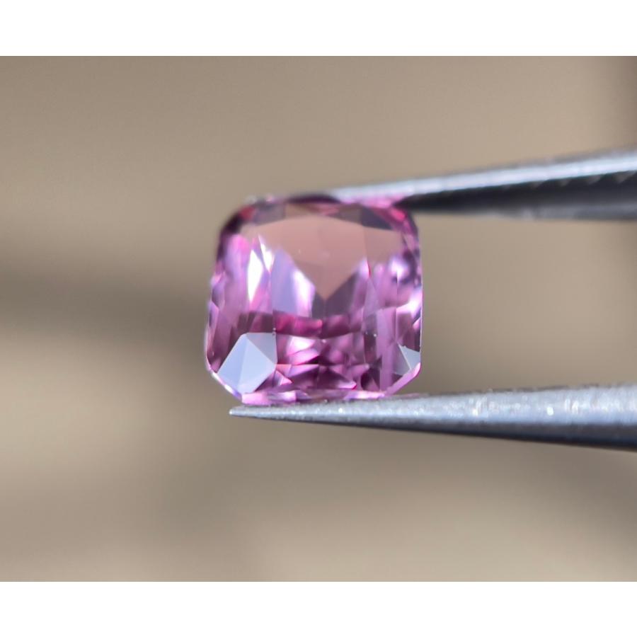 スピネル スピネルルース パープルピンクスピネル 1.10カラット シザーカット 美しい 天然宝石 スリランカ原産_5