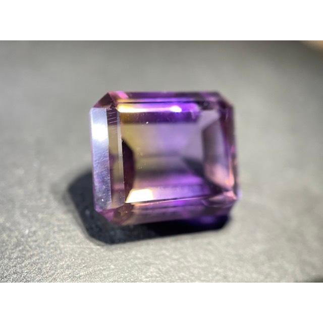 アメトリンルース 美しいアメトリン21.55カラット ボックスカット 天然宝石_5