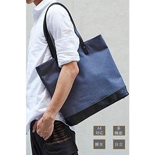 Ivory トートバッグ メンズ ビジネス トート 3色 ナイロン 防水 大容量 レザー 革 通勤 通学 軽量 カジュアル 縦 Iqh 雑貨のやまとヤフー店 通販 Yahoo ショッピング