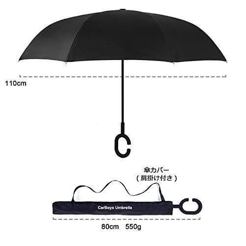 Carboys 逆転傘 逆折り式傘 自立 手離れc型手元 耐風 撥水加工 晴雨兼用 車用 Uvカット ダイヤ緑の絵 Lon 雑貨のやまとヤフー店 通販 Yahoo ショッピング