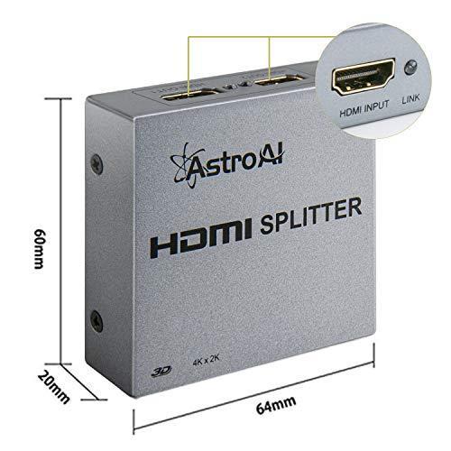 Astroai Hdmi 分配器 スプリッター 1入力2出力 同時出力 4k 3d Hdcp Ver 1 4 シルバー 1x2hp W Ost 雑貨のやまとヤフー店 通販 Yahoo ショッピング