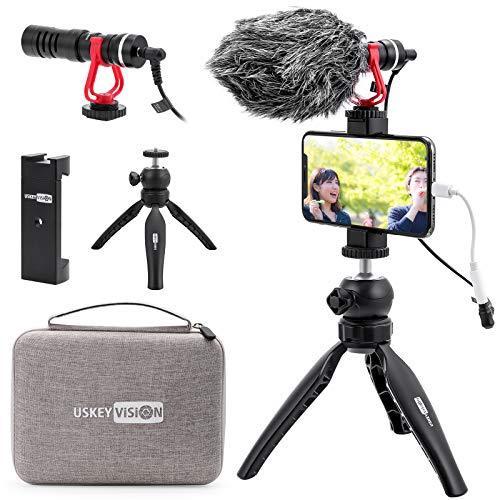 新着商品 Vlog K1 Pro スマートフォンビデオキット スマホ撮影用マイク ライトセット 三脚 スマホマウントクリップ シ 値引 Zoetalentsolutions Com