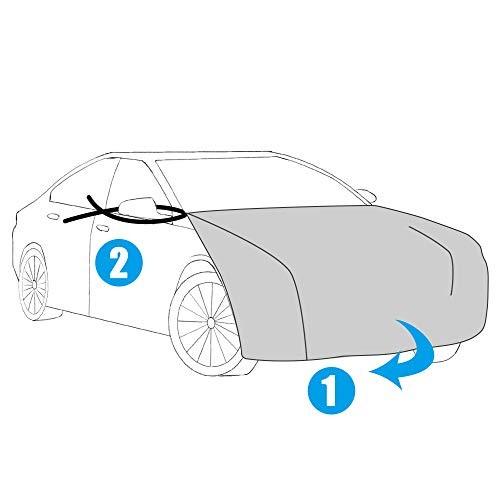 ボンネットカバー 防炎フロント保護カバー 裏起毛タイプ ミニバン車用 汎用タイプ シルバー 適合目安 車長3 40m Rff 雑貨のやまとヤフー店 通販 Yahoo ショッピング