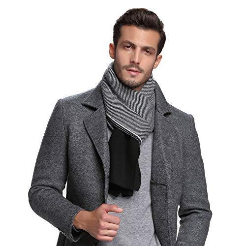 通販 公式 Riona カシミヤ マフラー メンズ 大判 ストライプ おしゃれ 暖かい 上品 箱入り 安い オフライン販売 Pesticon Sg