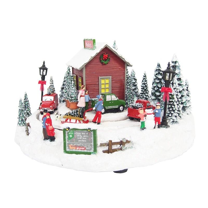 【レトロで可愛い♪】Roman社製 クリスマスオルゴール【動作確認済】 Roman社 クリスマスオルゴール