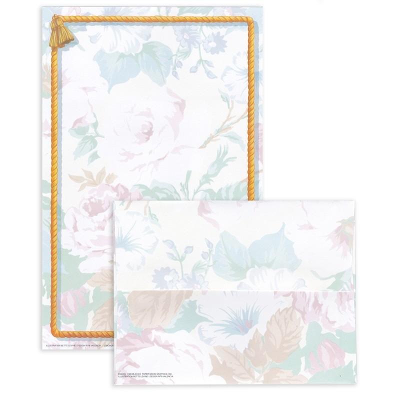 The Paper Company レターセット 便箋6枚 封筒3枚 ピンクローズ レトロ 319ss 雑貨ロビン ヤフー店 通販 Yahoo ショッピング