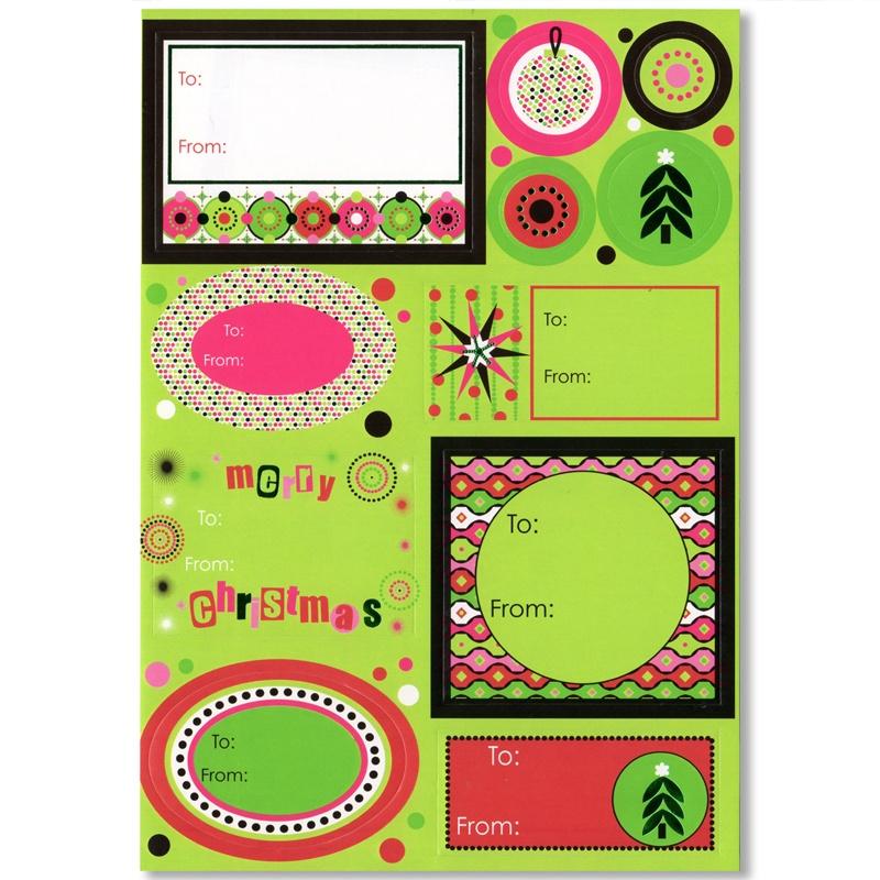 The Gift Wrap Company ラベルステッカー 1デザイン×3シート : 雑貨