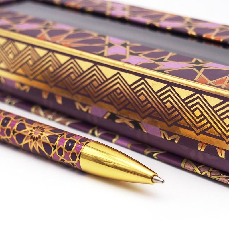 パンチスタジオ ボールペン 箱入り パープル 模様 ジュエルトーン 雑貨ロビン ヤフー店 通販 Yahoo ショッピング