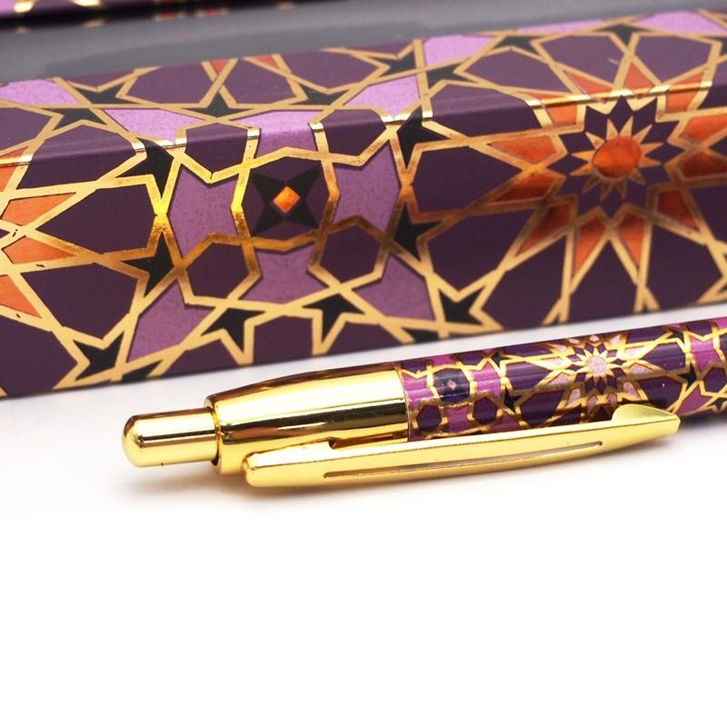 パンチスタジオ ボールペン 箱入り パープル 模様 ジュエルトーン 雑貨ロビン ヤフー店 通販 Yahoo ショッピング