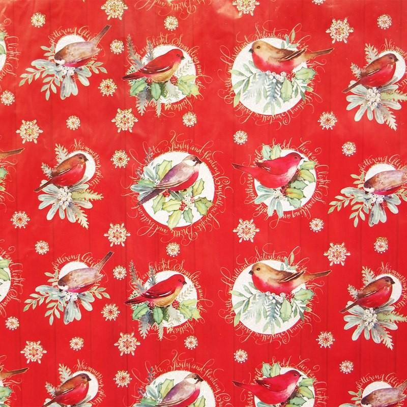 パンチスタジオ クリスマス ラッピングペーパー 包装紙 こまどり レッド 76 2cm 60 9cm 3枚 定形外郵便物不可 雑貨ロビン ヤフー店 通販 Yahoo ショッピング