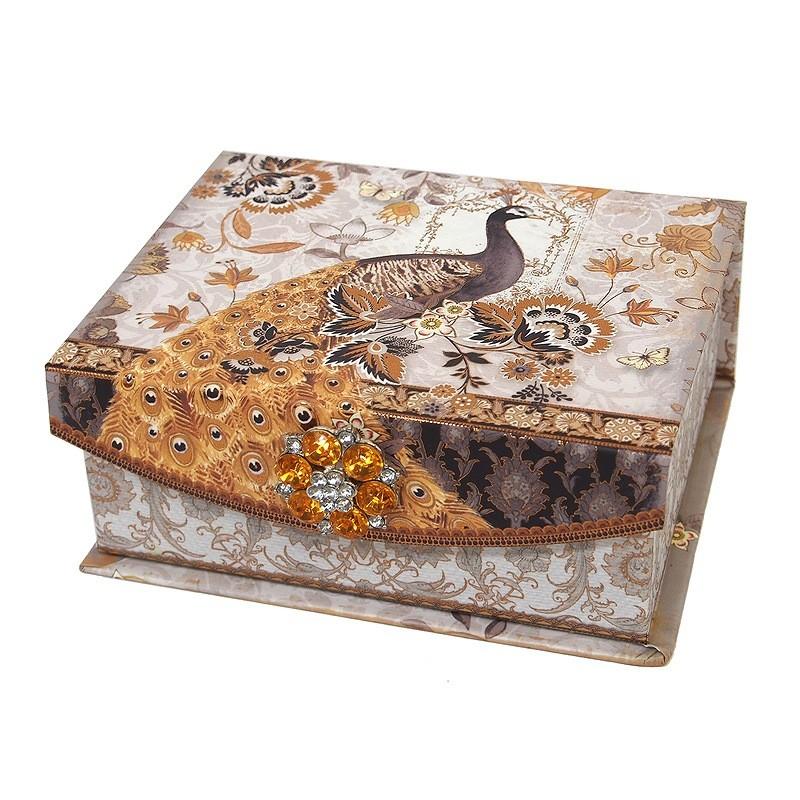 パンチスタジオ ブローチフラップボックス 収納 フタ付き Sサイズ 孔雀 ムーンライト 雑貨ロビン ヤフー店 通販 Yahoo ショッピング