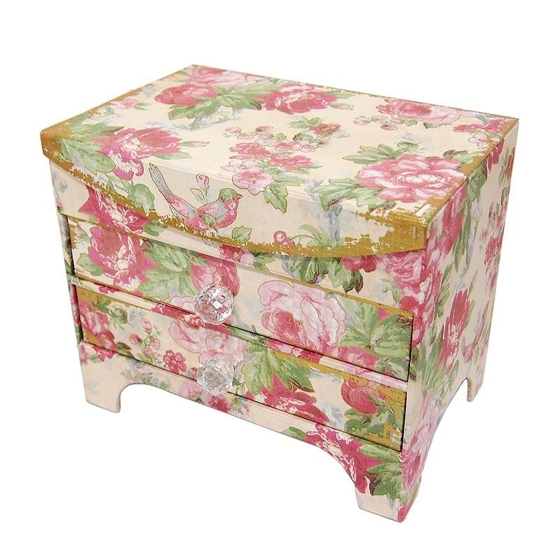 パンチスタジオ ジュエリーチェスト 収納 フタ付き ミラー付き 宝石箱 ヴィンテージローズ 定形外郵便物不可 雑貨ロビン ヤフー店 通販 Yahoo ショッピング