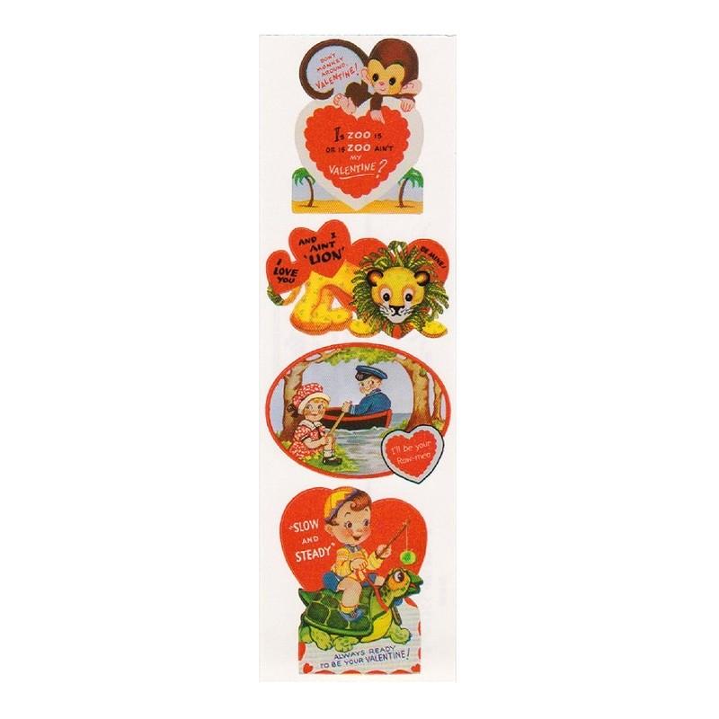 パンチスタジオ シール ステッカー レトロ ハート イラスト バレンタイン ヴィンテージシール r 雑貨ロビン ヤフー店 通販 Yahoo ショッピング