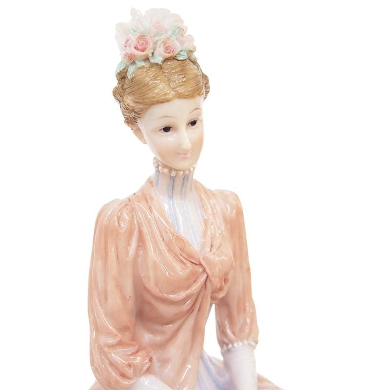 30%FFO】エレガントな貴婦人の人形 オブジェ 置物 （椅子に座る貴婦人