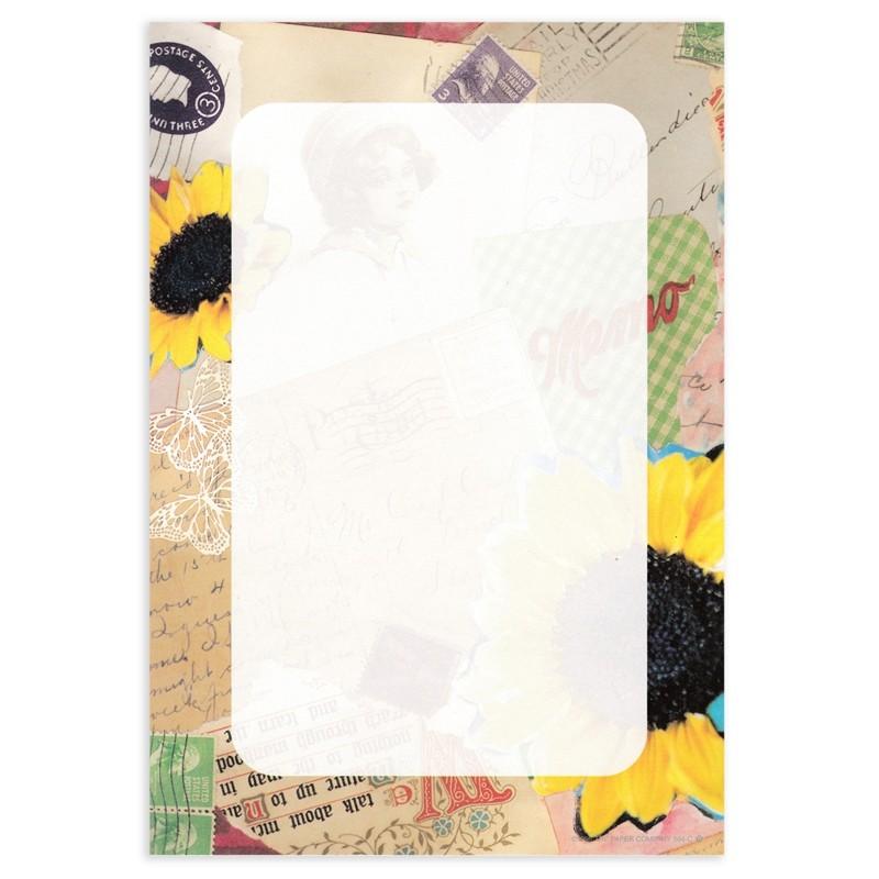 The Paper Company レターセット 便箋6枚 封筒3枚 ひまわり レトロ 564ss 雑貨ロビン ヤフー店 通販 Yahoo ショッピング