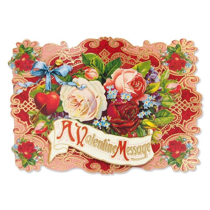 パンチスタジオ バレンタインカード 立体 Lサイズ 薔薇 フレーム グリーティングカード ダイカット 573 雑貨ロビン ヤフー店 通販 Yahoo ショッピング
