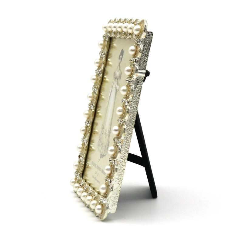 クラシック フォトフレーム （パール×シルバー） 写真立て Sサイズ