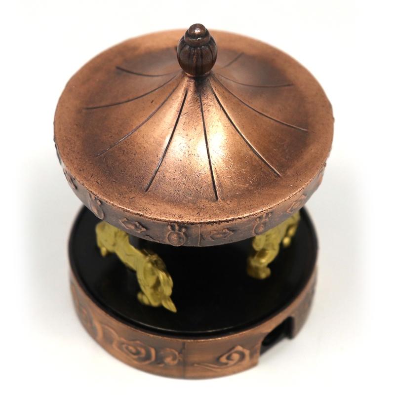 メリーゴーランド ミニチュア 金属製 置物 フランスアンティーク