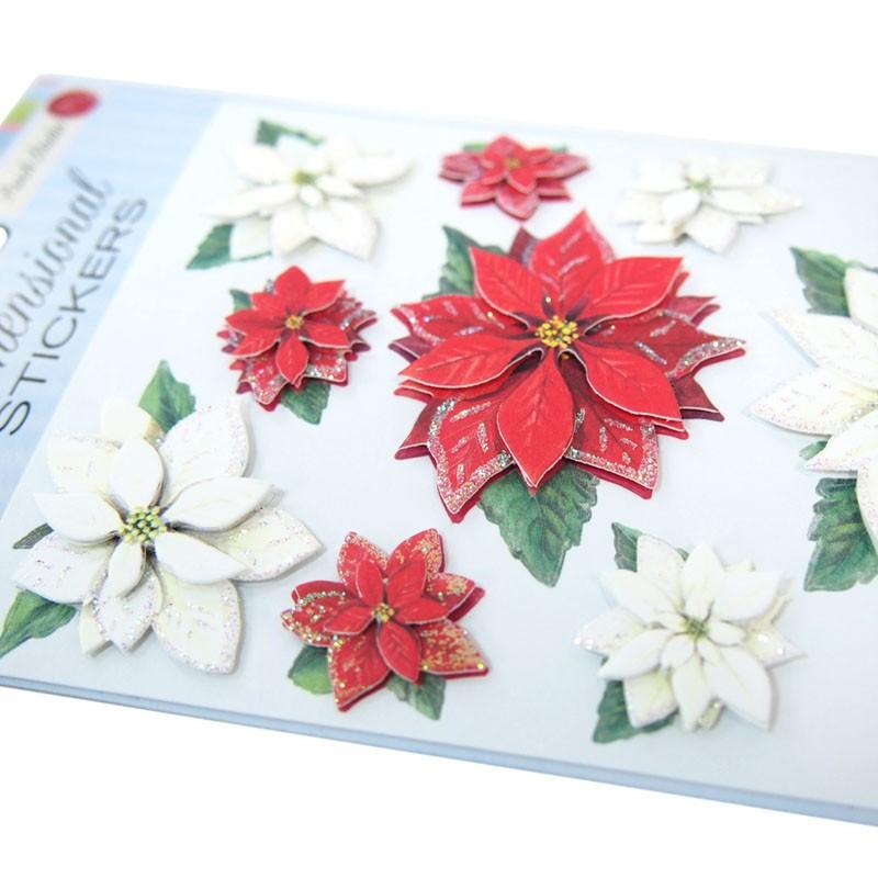 パンチスタジオ シール ステッカー 立体 ポインセチア 赤 白 クリスマス 503s 雑貨ロビン ヤフー店 通販 Yahoo ショッピング