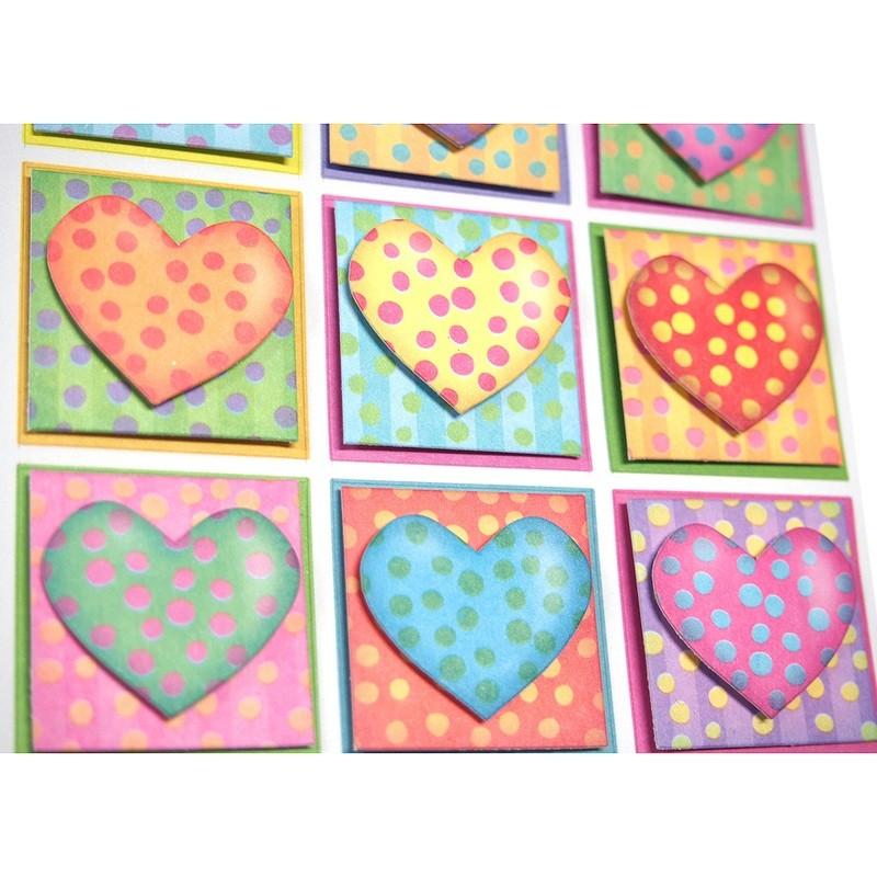 パンチスタジオ シール ステッカー 立体 ドットハート バレンタイン 雑貨ロビン ヤフー店 通販 Yahoo ショッピング