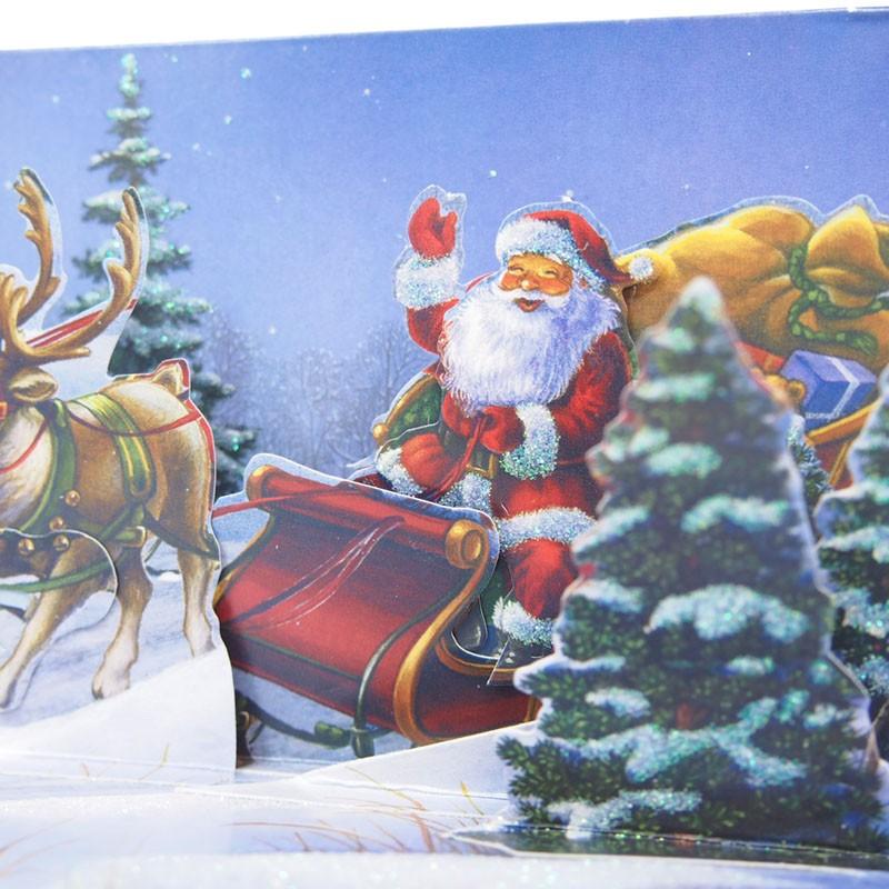 Up With Paper ポップアップカード サウンド付き ソリに乗ったサンタクロース クリスマス グリーティングカード A073aud 雑貨ロビン ヤフー店 通販 Yahoo ショッピング