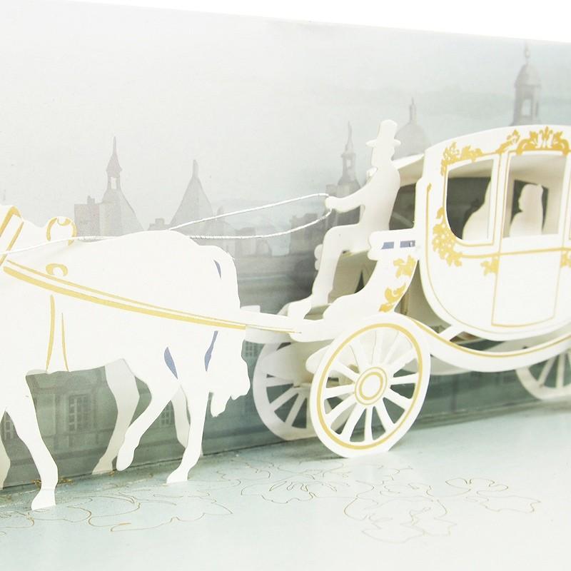 Up With Paper ポップアップカード 結婚式の馬車 結婚祝い グリーティングカード 10 雑貨ロビン ヤフー店 通販 Yahoo ショッピング
