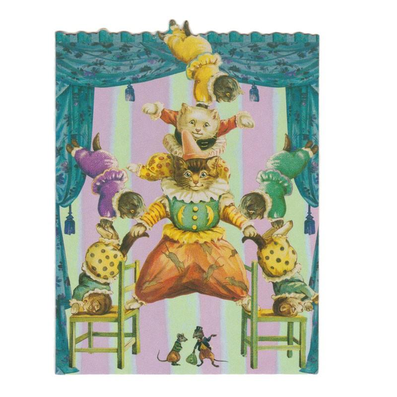 The Gifted Line スモールサイズ ネコ サーカス 封筒付き レトロ グリーティングカード 誕生日 Ca264g 雑貨ロビン ヤフー店 通販 Yahoo ショッピング