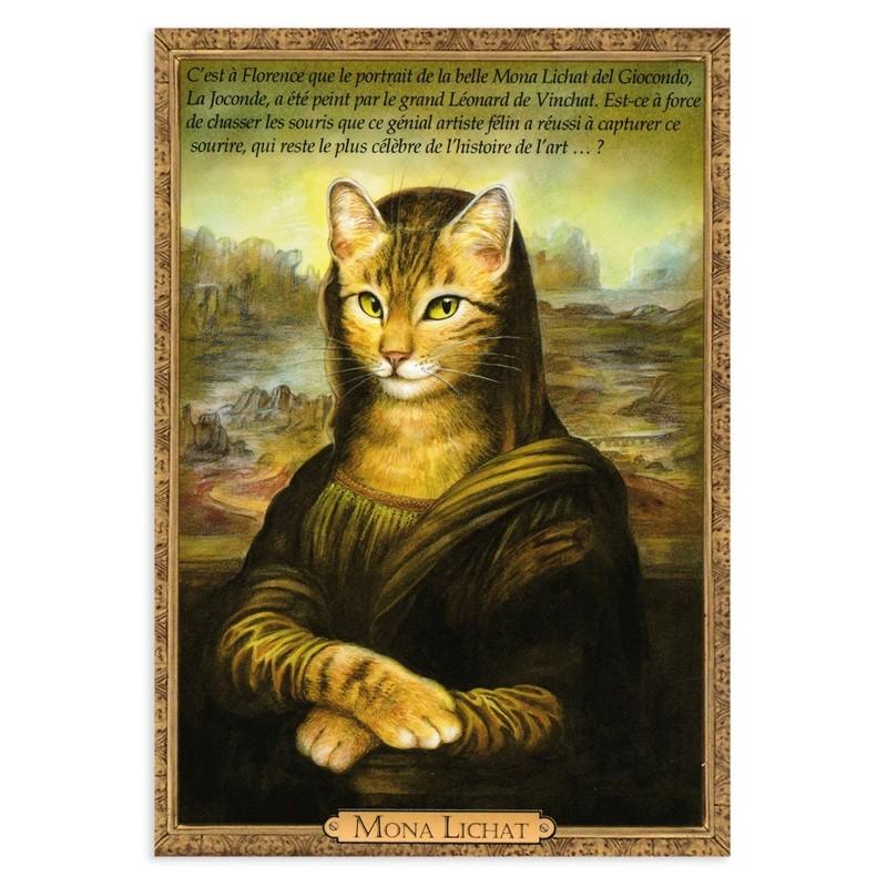 セブリーヌキャット ネコのポストカード （MONA LICHAT） モナリザ