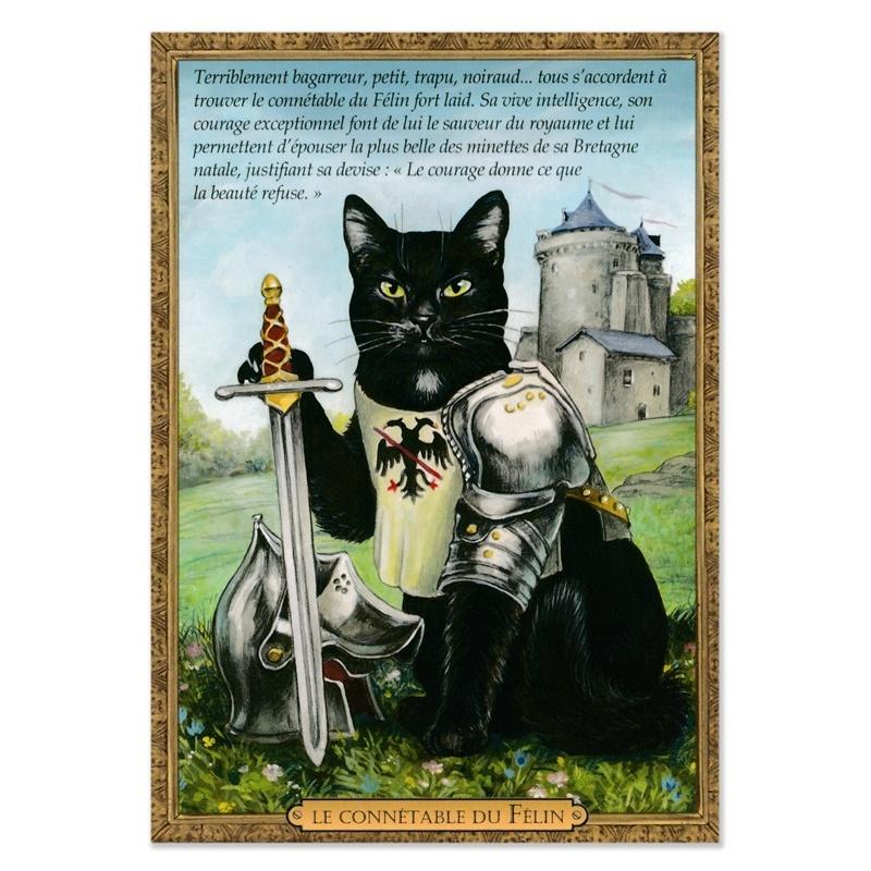 セブリーヌキャット ネコのポストカード （Le Connetable Du Felin） 騎士団 フランス製