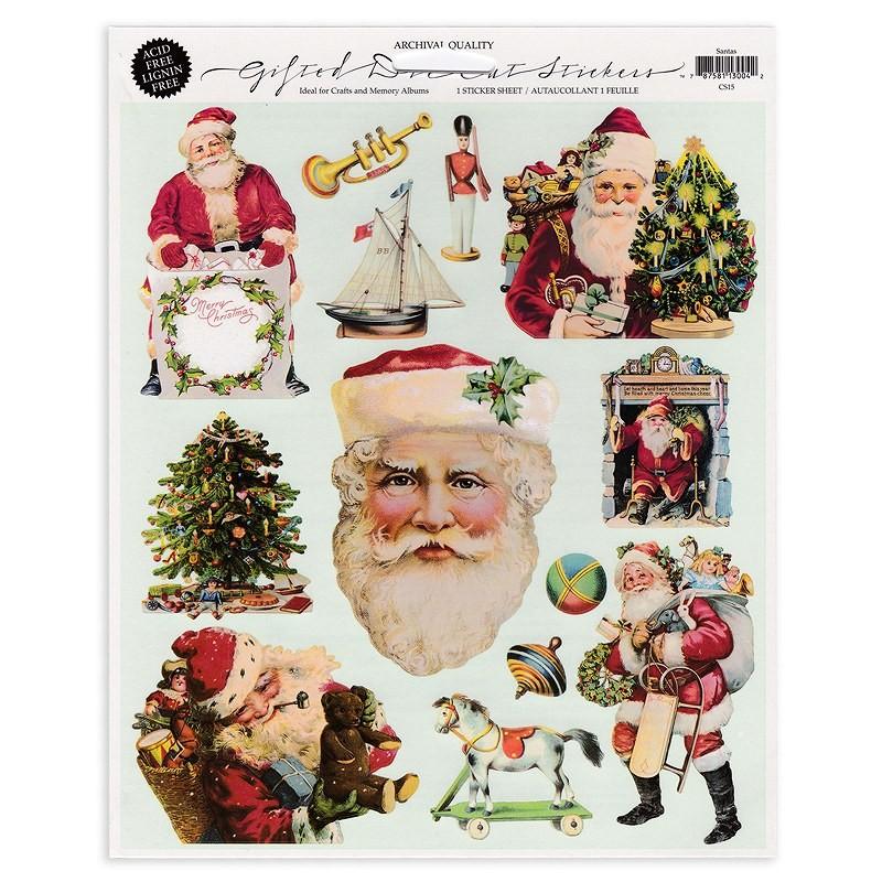 The Gifted Line シール ステッカー レトロ（Santas） クリスマス